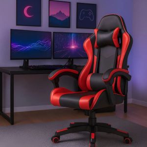 Silla Gamer Infinity Escritorio Pc Sillon Roja