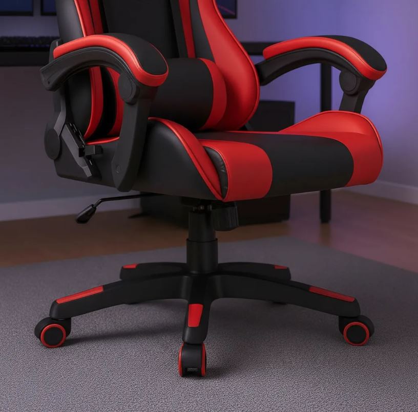 Silla Gamer Infinity Escritorio Pc Sillon Roja - Imagen 7