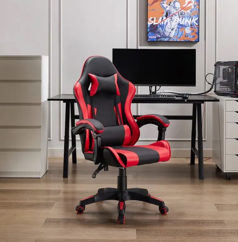 Silla Gamer Infinity Escritorio Pc Sillon Roja - Imagen 6