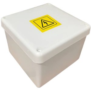 Caja De Paso Estanco Exterior Plástico 115x115x80mm - Blanco