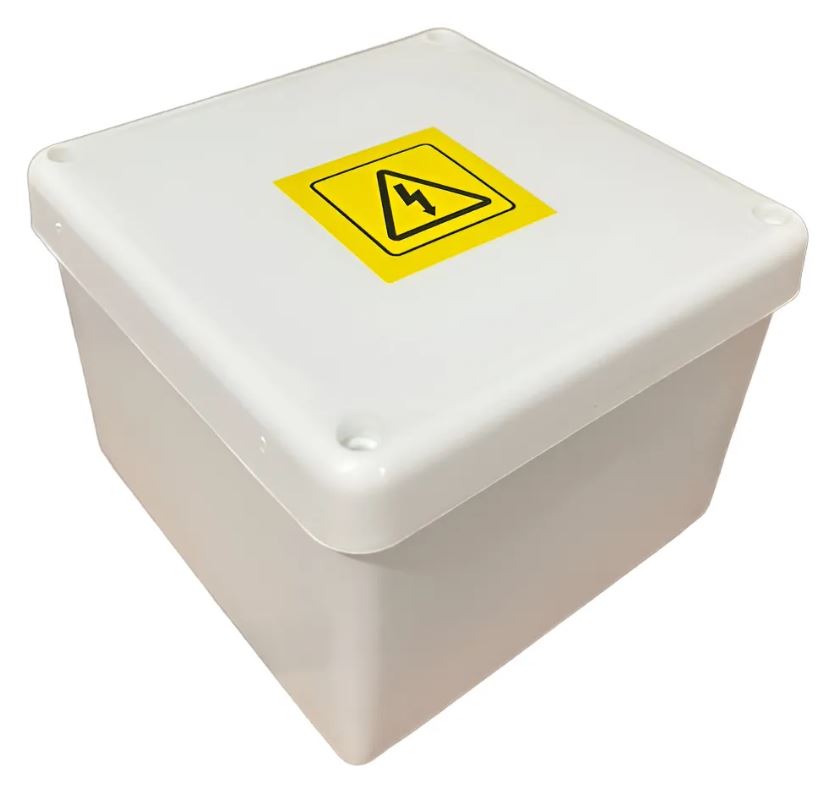 Caja De Paso Estanco Exterior Plástico 115x115x80mm - Blanco