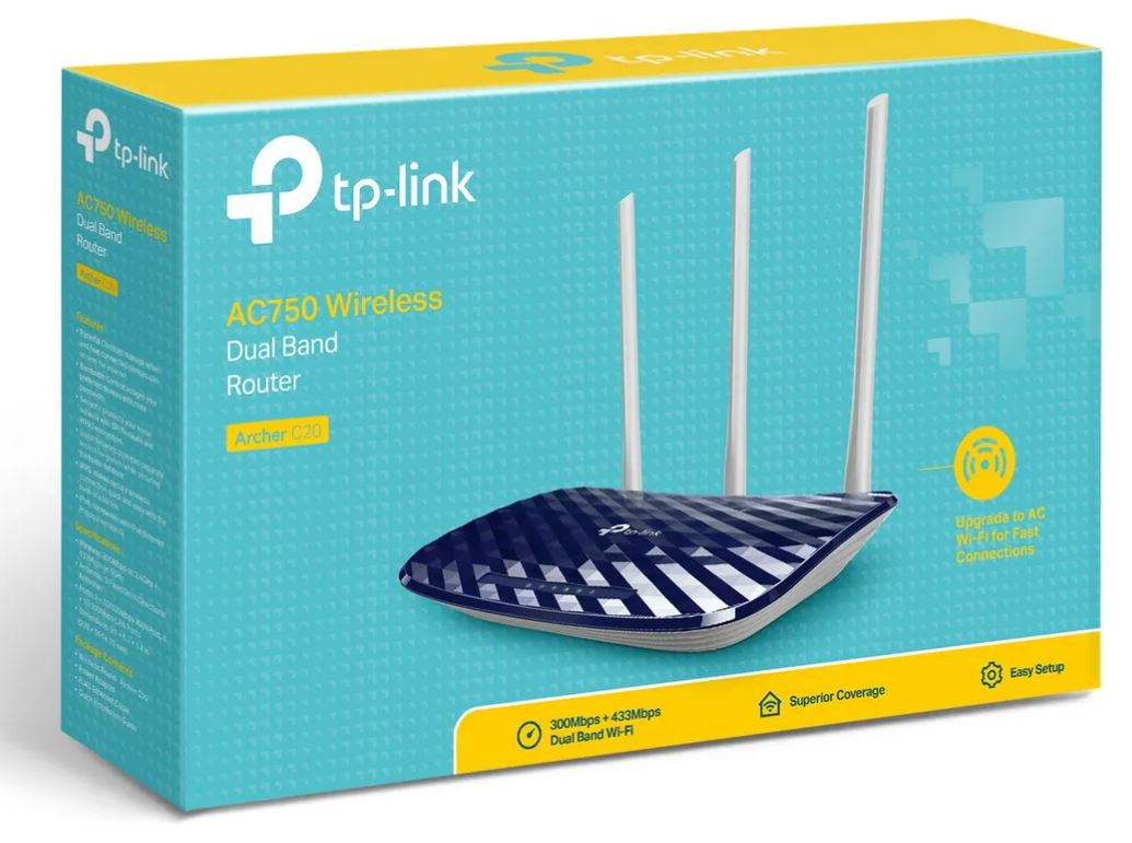 Router TP-Link Archer C20 Ac750 Doble Banda 6.0 azul/blanco
